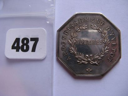 Notaires de YVETOT - Jeton octogonal 31 mm,...