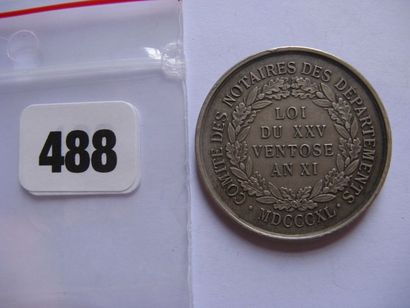 CORPS NOTARIAL - Jeton rond, flan mat 32...