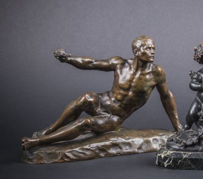 Luca MADRASSI, 1848-1919
Gladiateur à terre...