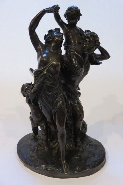 D'après CLODION
Bacchanales avec deux enfants...