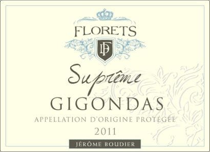 DOMAINE DES FLORÊTS 1 bouteille de Gigondas,...