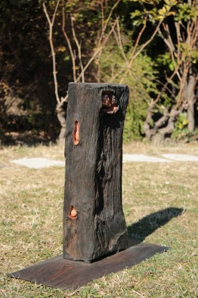 Franz STÄHLER
«Sans titre» Sculpture en bois...