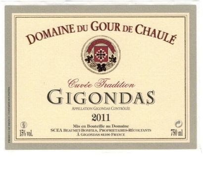 DOMAINE DU GOUR DE CHAULÉ Magnum de Gigondas...