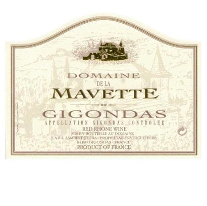 DOMAINE LA MAVETTE 3 bouteilles Gigondas...