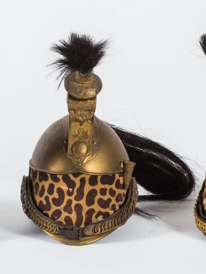 Casque de dragon modèle 1858. Bombe, cimier...