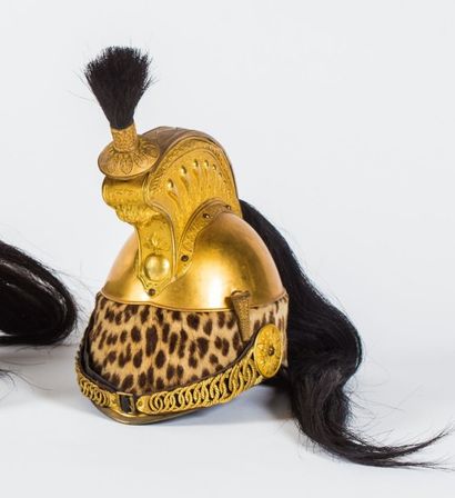 Casque d'officier de dragon modèle 1858....