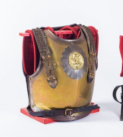 Cuirasse de carabinier. En fer recouvert...