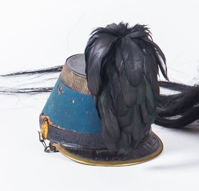 Shako modèle 1874 d'officier de chasseur...