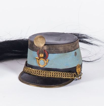 Shako modèle 1874 d'officier de chasseur...