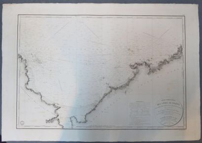 Carte particulière des côtes de France (partie...