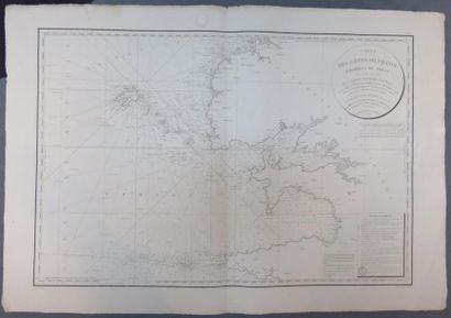 Carte des côtes de France (environs de Brest)...