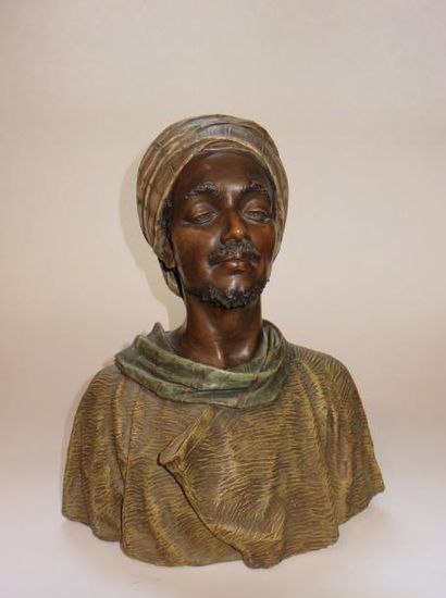 Friedrich GOLDSCHEIDER
Buste de jeune berbère...