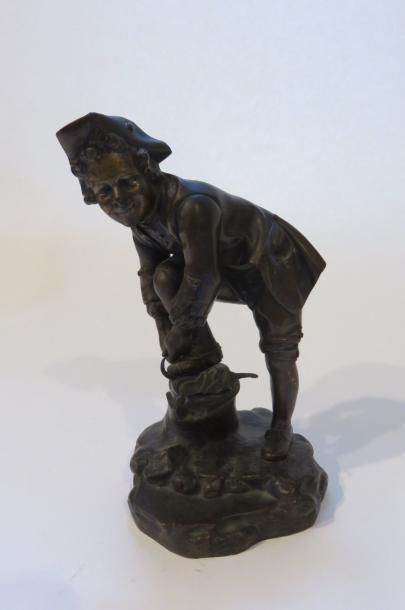 École du XIXe siècle
Le patineur Bronze patiné...