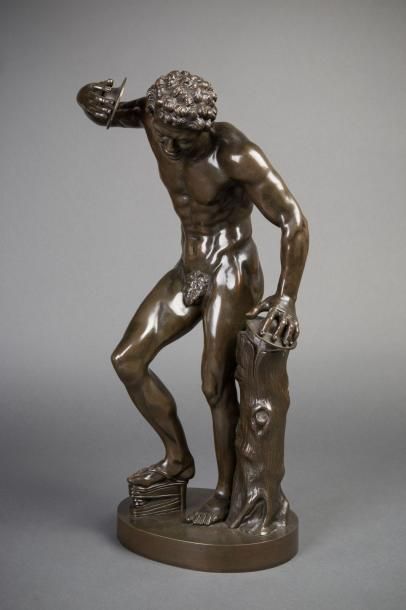École du XIXe siècle
Faune musicien Bronze...