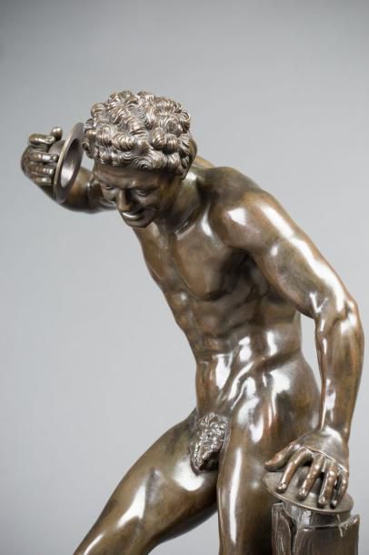 École du XIXe siècle
Faune musicien Bronze...