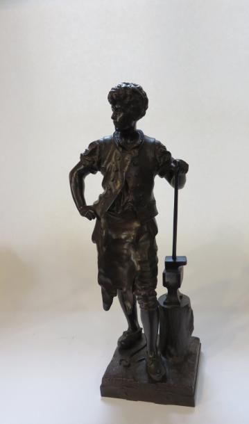 Eutrope BOURET, 1833-1906
Le Travail Bronze...