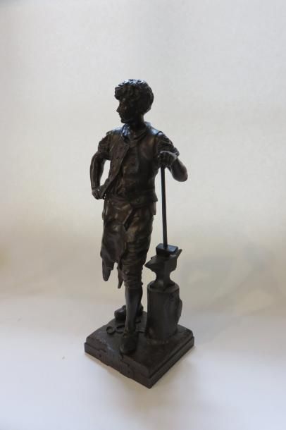 Eutrope BOURET, 1833-1906
Le Travail Bronze...