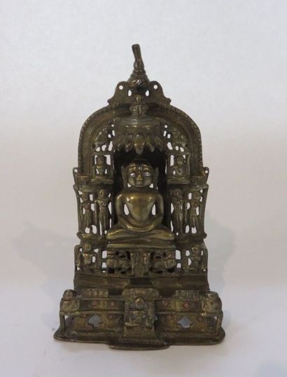 INDE
Autel jain en bronze et incrustations...