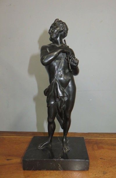 École du XIXe siècle
Faune à la flûte Bronze...