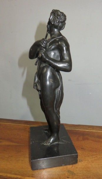 École du XIXe siècle
Faune à la flûte Bronze...