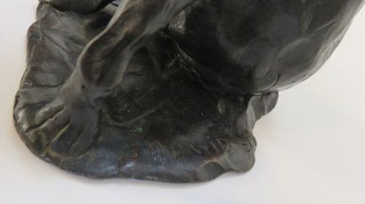 José Maria DAVID, 1944-2015
Loup assis Bronze...