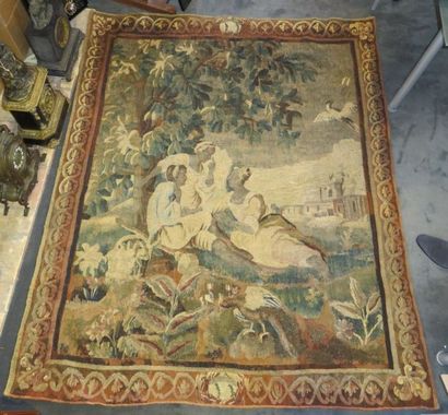AUBUSSON
Tapisserie en laine figurant trois...