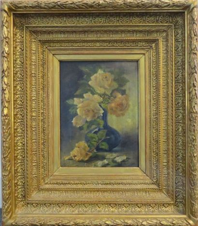 Emile GARNIER
Roses dans un vase Huile sur...