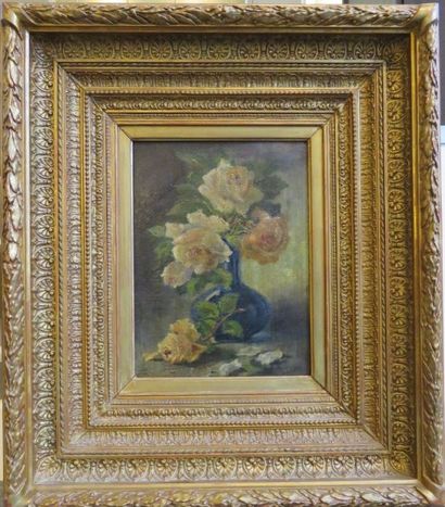 Emile GARNIER
Roses dans un vase Huile sur...