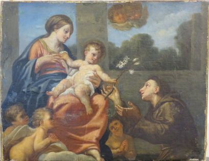 École FRANÇAISE vers 1680
Vierge à l'Enfant...