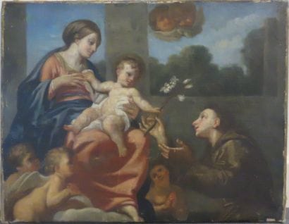 École FRANÇAISE vers 1680
Vierge à l'Enfant...