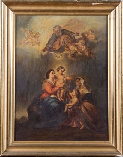 Ecole Francaise vers 1840
Vierge à l'Enfant...