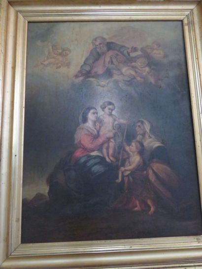 Ecole Francaise vers 1840
Vierge à l'Enfant...