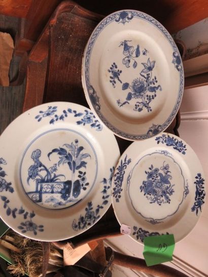 CHINE
Ensemble de six assiettes plates en...