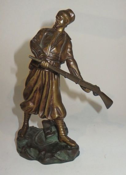 H. OMERTH, début du XXe siècle
Le zouave
Bronze...