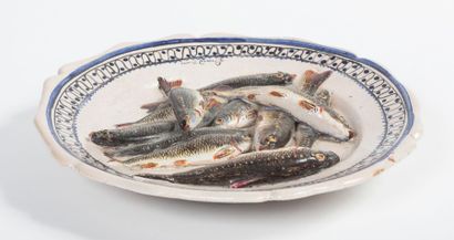 Léon BRARD, Tours, 1860-1902
Assiette en...