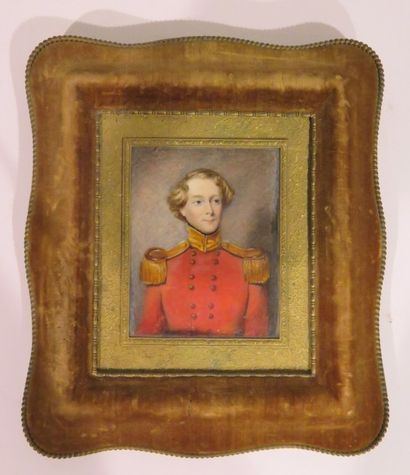 École du XIXe siècle
Portrait de jeune Officier...