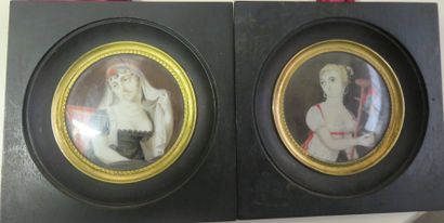 École du début du XIXe siècle
Femme au perroquet...