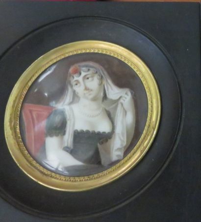 École du début du XIXe siècle
Femme au perroquet...