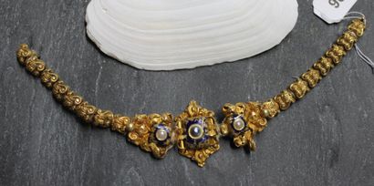 Bracelet en or jaune 750‰ composé de trois...