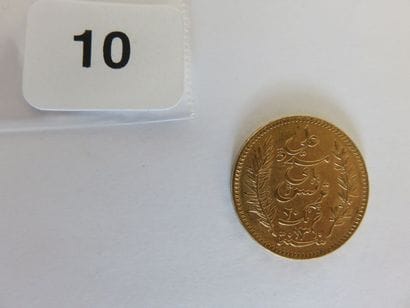 TUNISIE
20 Francs or (Ali, Bey) AH1310 /...
