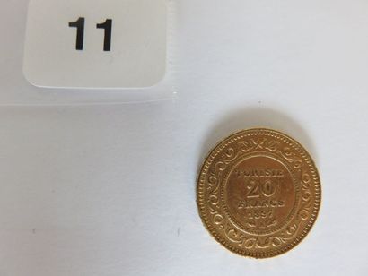 TUNISIE
20 Francs or (Ali, Bey) AH1315 /...