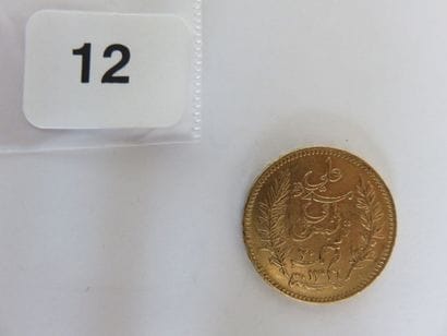 TUNISIE
20 Francs or (Ali, Bey) AH1316 /...