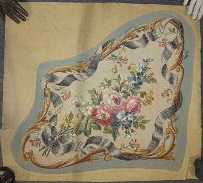 Ensemble de onze projets de tapisserie à...