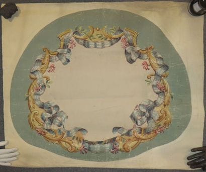 Ensemble de onze projets de tapisserie à...