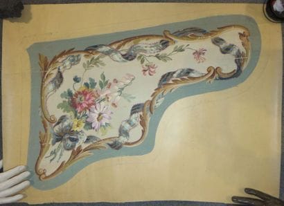 Ensemble de onze projets de tapisserie à...