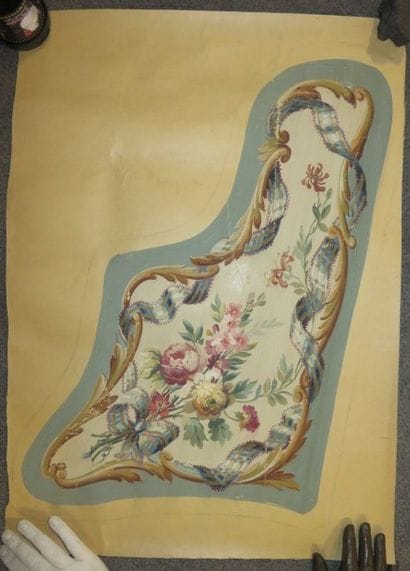 Ensemble de onze projets de tapisserie à...