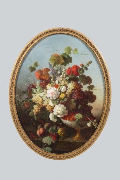 Louis MARTINET, 1810-1894
Bouquet de fleurs...