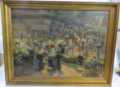 B. LE MONNIE, XXe siècle
Le marché, place...