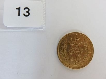 TUNISIE
20 Francs or (Ali, Bey) AH1316 /...