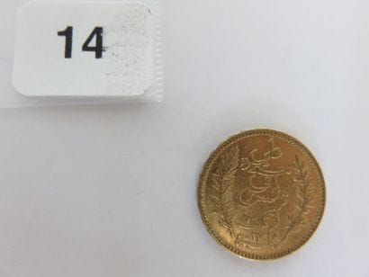 TUNISIE
20 Francs or (Ali, Bey) AH1318 /...